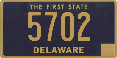 DE license plate 5702