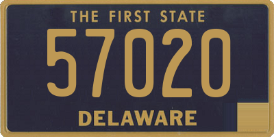 DE license plate 57020
