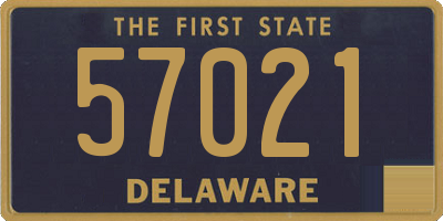 DE license plate 57021