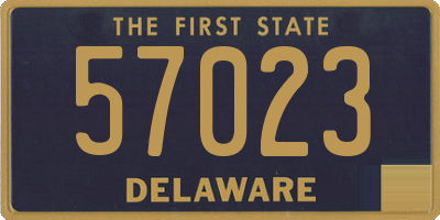 DE license plate 57023