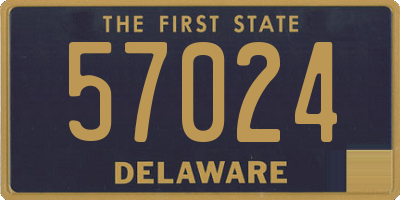 DE license plate 57024