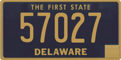 DE license plate 57027