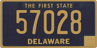 DE license plate 57028