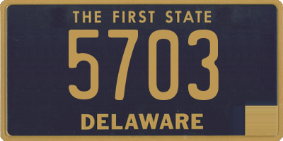 DE license plate 5703