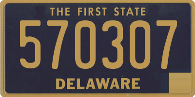 DE license plate 570307