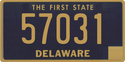 DE license plate 57031