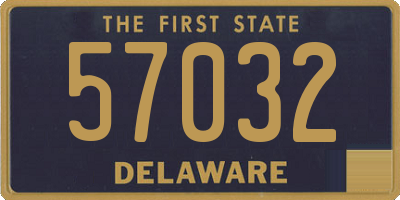 DE license plate 57032
