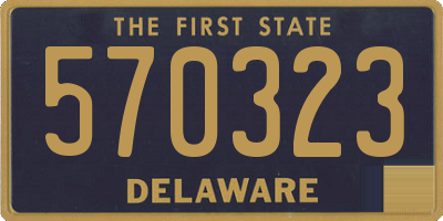 DE license plate 570323