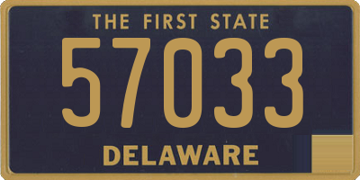 DE license plate 57033