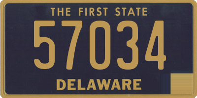 DE license plate 57034