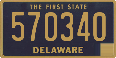 DE license plate 570340