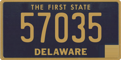 DE license plate 57035