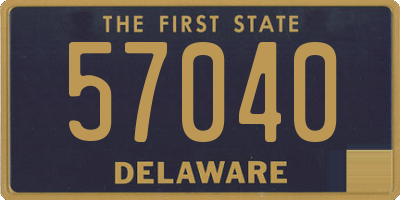 DE license plate 57040