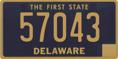 DE license plate 57043