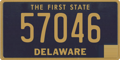 DE license plate 57046