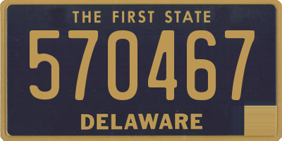 DE license plate 570467