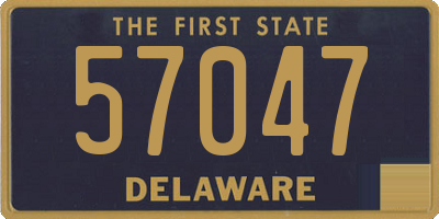 DE license plate 57047