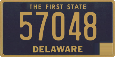 DE license plate 57048