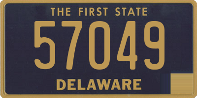 DE license plate 57049