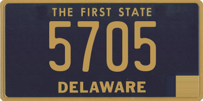 DE license plate 5705