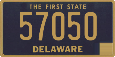 DE license plate 57050