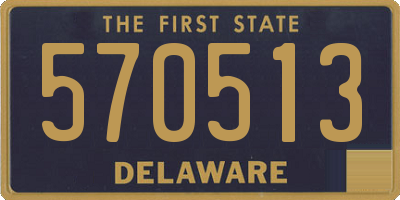 DE license plate 570513