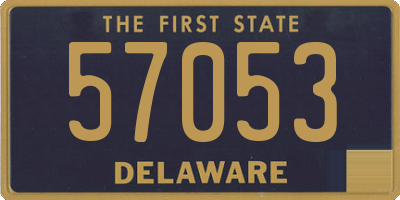 DE license plate 57053