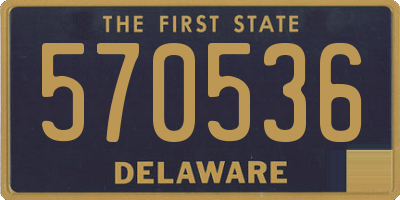 DE license plate 570536