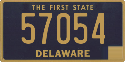 DE license plate 57054