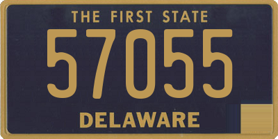 DE license plate 57055