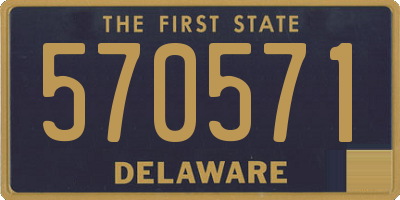 DE license plate 570571