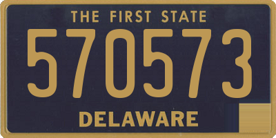 DE license plate 570573