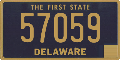 DE license plate 57059