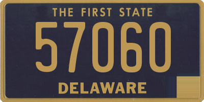 DE license plate 57060