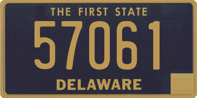 DE license plate 57061