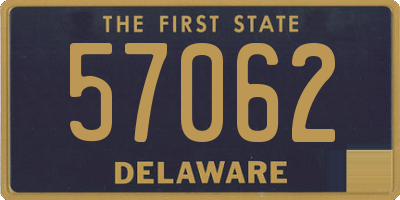 DE license plate 57062