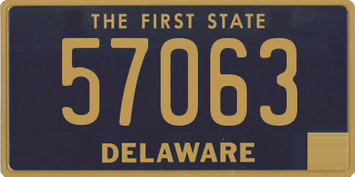 DE license plate 57063