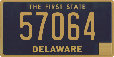 DE license plate 57064