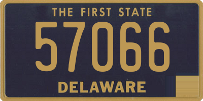 DE license plate 57066