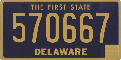 DE license plate 570667