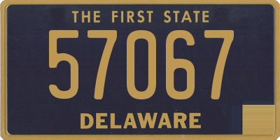 DE license plate 57067