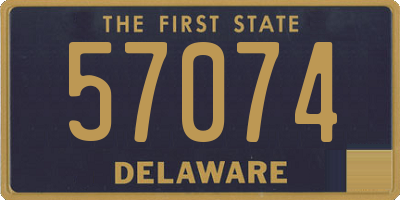 DE license plate 57074
