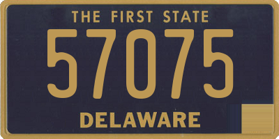 DE license plate 57075