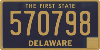 DE license plate 570798