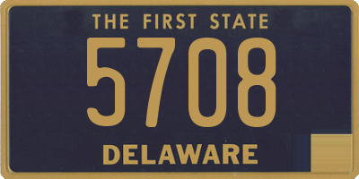 DE license plate 5708