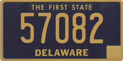 DE license plate 57082