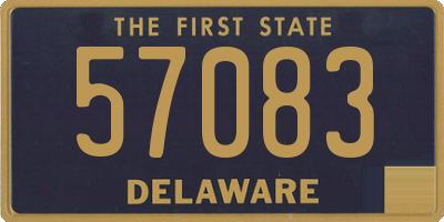 DE license plate 57083