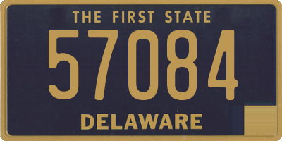 DE license plate 57084