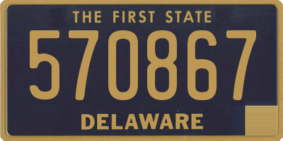 DE license plate 570867