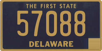 DE license plate 57088